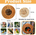 ZENFUN Steel Frame Bird Nest for Cage, Washable Small Bird Bed Chewproof with Plush Pad, Hammock Hideout Lay Eggs Parake