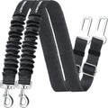 URPOWER 2 Pack Dog Seat Belt, Retractable Dog Car Harness Adjustable Pet Safety Belt with Elastic Bungee Buffer, Heavy Duty & Durable & 360 Degree Swivel Dog Seatbelts