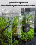 Pawfly Nano Silent Aquarium Air Pump, Mini Bubbler with Accessories, 1.3 W Portable Oxygen Aerator for 1-15 Gallon Fish 