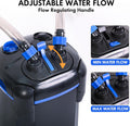 AMOSIJOY Ultra-Quiet Canister Filter for Large Fish Tanks and Aquariums