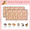 2 Pack Guinea Pig Cage Liners, 24"x48" Washable Waterproof Bedding for Rabbit, Bunny, Hamster & Small Animals, Reusable 