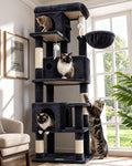 Globlazer F66 Corner Cat Tree, 66in Multi-Level Climbing Tower