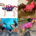 Malier Dog Life Jacket, Ripstop Dog Life Vest with High Buoyancy for Swimming Boating, High Visibility Shark Puupy Lifes