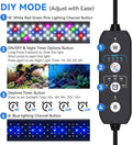 SEAOURA LED Aquarium Light for Plants, 18-24 Inch, Full Spectrum Fish Tank Light with Timer, Auto ON/Off, 10-Brightness,