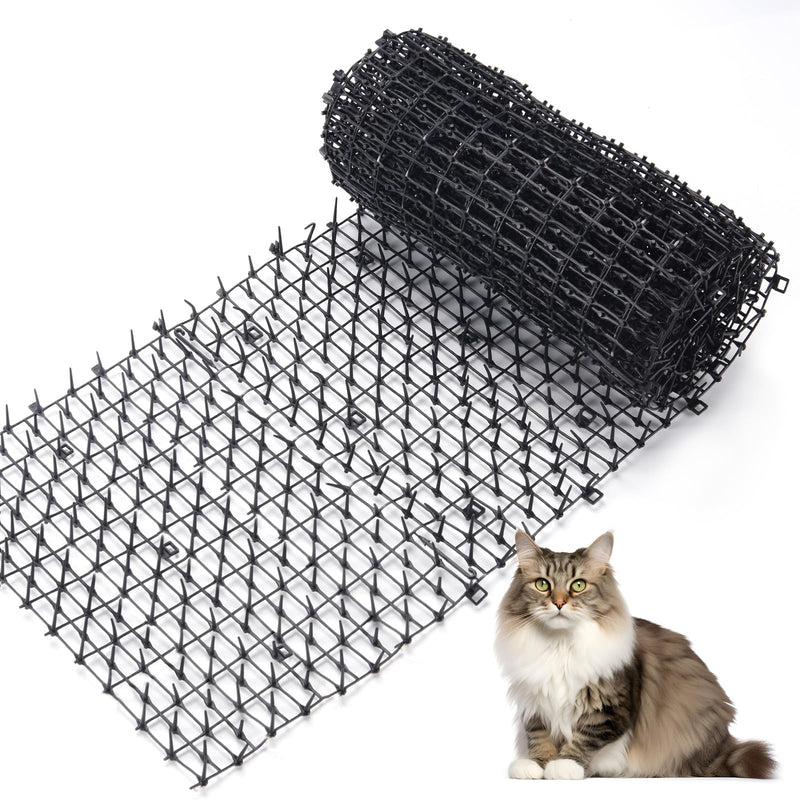 OCEANPAX 6.5ft Cat Scat Mat with Soft Spikes, Humane Indoor/Outdoor Cat Deterrent Mat for Garden, Countertops & Furniture, 78