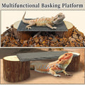 Bearded Dragon Basking Platform,Natural Slate Reptile Basking Rock,L