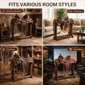 Large Wood Saddle Rack with Curved Top Surface, for Horse Tack Organizers