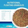 Dylan's cabin Floating Goldfish Food Pellets 12oz - Pond Fish Food Growth Formula with Krill Spirulina Color Enhancing f