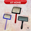 Warren London Gentle Touch Slicker Brush for Puppies & Small Dogs