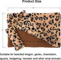 ADOGGYGO Bearded Dragon Bed Blanket Pillow Set, Soft Lizard Sleeping Bag