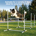 Zousiv Adjustable Dog Agility Jump Set for Training, Durable Hurdle Bar Equipment with Storage Bag, Easy Setup Indoor & Outdoor Canine Exercise Kit