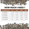 5LB Natural River Rocks, 1/4" Aquarium Gravel, Small Pebbles for Plants, Pea Gravel for Fish Tanks, Decorative Rocks for