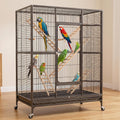 3 Pcs Natural Wooden Bird Cage Ladder Set 6 Step/7 Step/8 Step Bird Ladder Birds Cage Accessories Climbing Toys Wood Per