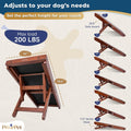 Dog Ramp for Couch – Non-Slip, Sturdy Build Foldable Wooden Dog Ramp – Supports up to 200 lbs – 7 Adjustable Heights (14
