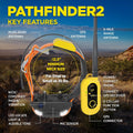 Dogtra Pathfinder 2 GPS Dog Tracker e Collar 9 Mile Long Range LED Light No Monthly fees Free App Waterproof Smartwatch Control Satellite Real Time Tracking Multiple Dogs Smartphone Required