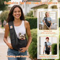 Tomkas Small Dog Cat Sling Carrier Puppy Purse Travel Wrap Soft Crossbody Pet Bag