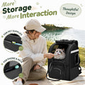 Apollo Walker Cat Carrier Backpack, Spacious, Stable and Breathable, Black