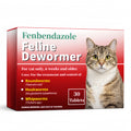 Dewormer for Cats 6 Weeks and Older, 22.2% (222 mg/g) Tablets, Fenbendazole, Cat-Specific Formula, Easy at-Home Use