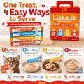 Fieldcrest Farms Lickable Cat Treats, 100 Count Variety Pack