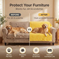 Small Emotional Support Blanket Yellow, Security Calming Dog Blanket, Faux Rabbit Fur Polyester Material for Dog Indoor 