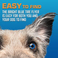 Nerf Dog Tire Flyer Outdoor Dog Toy, 10 Inch Flying Disc Dog Fetch Toy, Rubber Dog Toy for Medium Dogs and Large Dogs