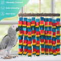 DBNESS Extra Large Bird Toys, 20inch XL Macaw African Grey Parrot Chewing Toys, Natural Wooden Block Knots Tearing Toy P