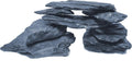 Natural Slate Stone 5 to 7 Inches - USA Sourced and Packaged for Aquascaping Aquariums, Terrariums, Paludariums, Reptile