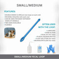 Fecal Loop for Small and Medium Animals, Stool Sample Collection Kit for Small Dogs, Goats, Sheep and Other Small Animal