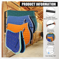 Saddle Pad Rack 4 Bar Wall Mount, Horse Blanket Holder 180 Degree Swing Rack Arms Saddle Rack Wall Mount for English Sad