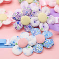 10PCS Cute Flower Dog Collar Charms, Adjustable Small Medium Dog Bow Tie Collars, Pet Bowties & Dog Grooming Accessories for Dogs Cats (Style A)