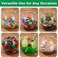 6 Pack Clear Fish Bowls 27oz – Unbreakable Plastic Round Vases for Drinks, Candy, Table Centerpieces, Party Decor & Home