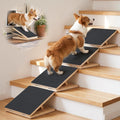 Dog Ramp for Stairs, 4 Pack Adjustable Pet Ramp for Small Dogs