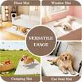MYSKY HOME 100% Waterproof Couch Cover for Dogs Washable, Non Slip Couch Covers for 2 Cushion Sofa Pet Friendly, Thick Soft Sofa Covers Slipcovers Blanket Dog Bed Cover, Cream, 35"x82.7"