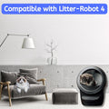 Nispira Activated Charcoal Replacement Filters for Litter Box Robot 4 Self Cleaning I Pet Safe, Non-Toxic, Free of VOCs,