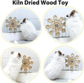 Rotating Chinchilla Chew Toys for Teeth, Kiln-Dried Wood Enrichment