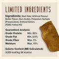 Cadet Premium Grade Beef Hide Chips Dog Chews, 1 lb, Peanut Butter Flavor