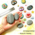 Lulonpon 30 River Painting Rocks, 10 Pcs Large 3.2"-4.1" & 20 Pcs 2.2"-3.1"