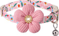 Small Dog Collar with Bell, Puppy Collar, Pink Dog Collars for Small Dogs