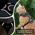 Cat Harness, Cat Harness and Leash for Walking, Adjusted in Four Directions and Breathable Cat Harness for Anti Escape t