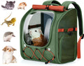 Pecute Small Animal Carrier Guinea Pig Backpack,with Bubble Window