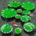 20 Pcs Artificial Lily Pads for Ponds, Realistic Floating Lily Pads Leaves