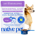 Native Pet WonderGland - Dog Anal Gland Supplement - Promotes Firm Stools, Natural Gland Expression to Help Reduce Scooting - Fiber Food Topper with Miscanthus Grass, Pumpkin & Probiotics - 30 Scoops
