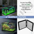 Braveboy 10-Gallon Screen Cover for Hinged Door, for 15 High, 20 X-Tall Gallon Aquariums & Glass Tanks, Black - Easy Ven