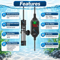 AquaMiracle Aquarium Heater 15W Fish Tank Heater for 1-3 Gallon Tanks