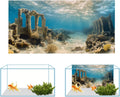 COMSUN 3 PCS Aquarium Background, 30x18 inch Polyester Fish Tank Background