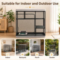 Extra Large Catio Outdoor Cat Enclosure Cat Cage 45"× 26.5" × 43.3"