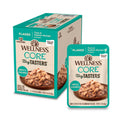 Wellness CORE Tiny Tasters Flaked Adult Wet Cat Food, Natural, Protein Rich, Grain Free, Tuna and Salmon Recipe, 1.75 oz, Pack of 12 Pouches