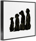 'Family Pet Silhouette Design'| Framed Giclee Art