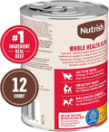 Nutrish Beef Paté Wet Dog Food, 13 oz. Can, 12 Pack (Rachael Ray)