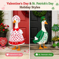 8 Set Holiday Porch Goose Outfits 23 inch All Seasons Goose Clothes for Fall Thanksgiving Halloween Christmas Valentine 